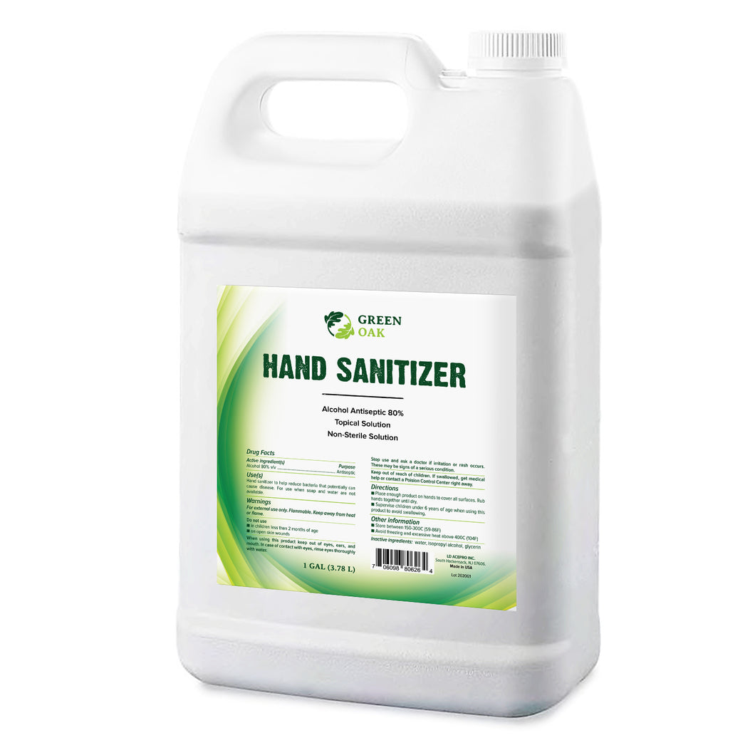 Hand Sanitizer Spray Refill 1 Gallon Green Oak Products