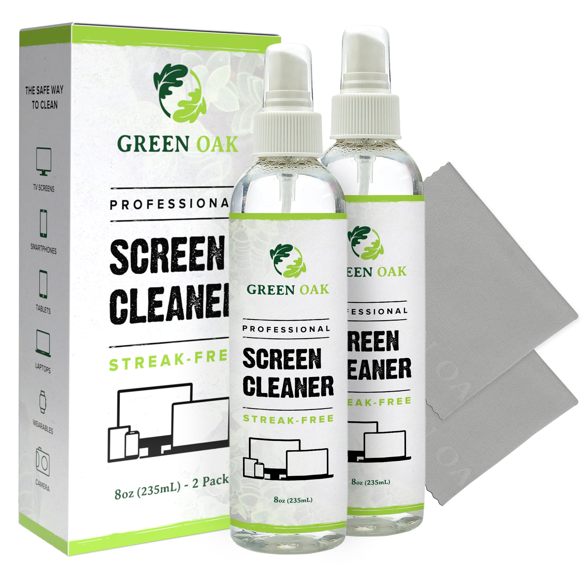 Screen Cleaner Spray Kit (8oz) – Green Oak Products